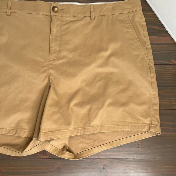 Ava & Viv High Rise Chino Shorts Khaki Tan 5" Inseam NWT Plus Size 26W - Picture 5 of 13